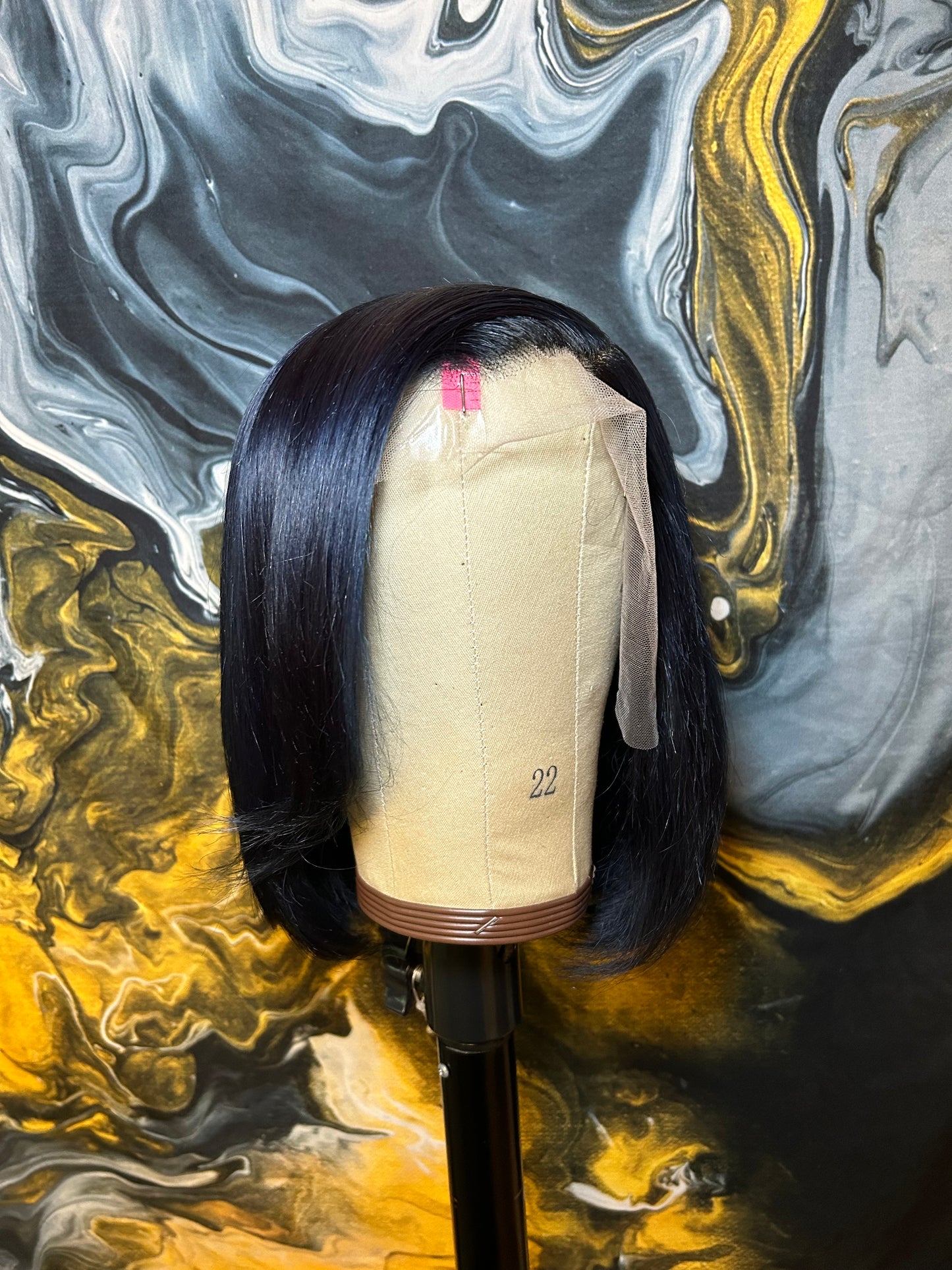 12” Blue Black Bob